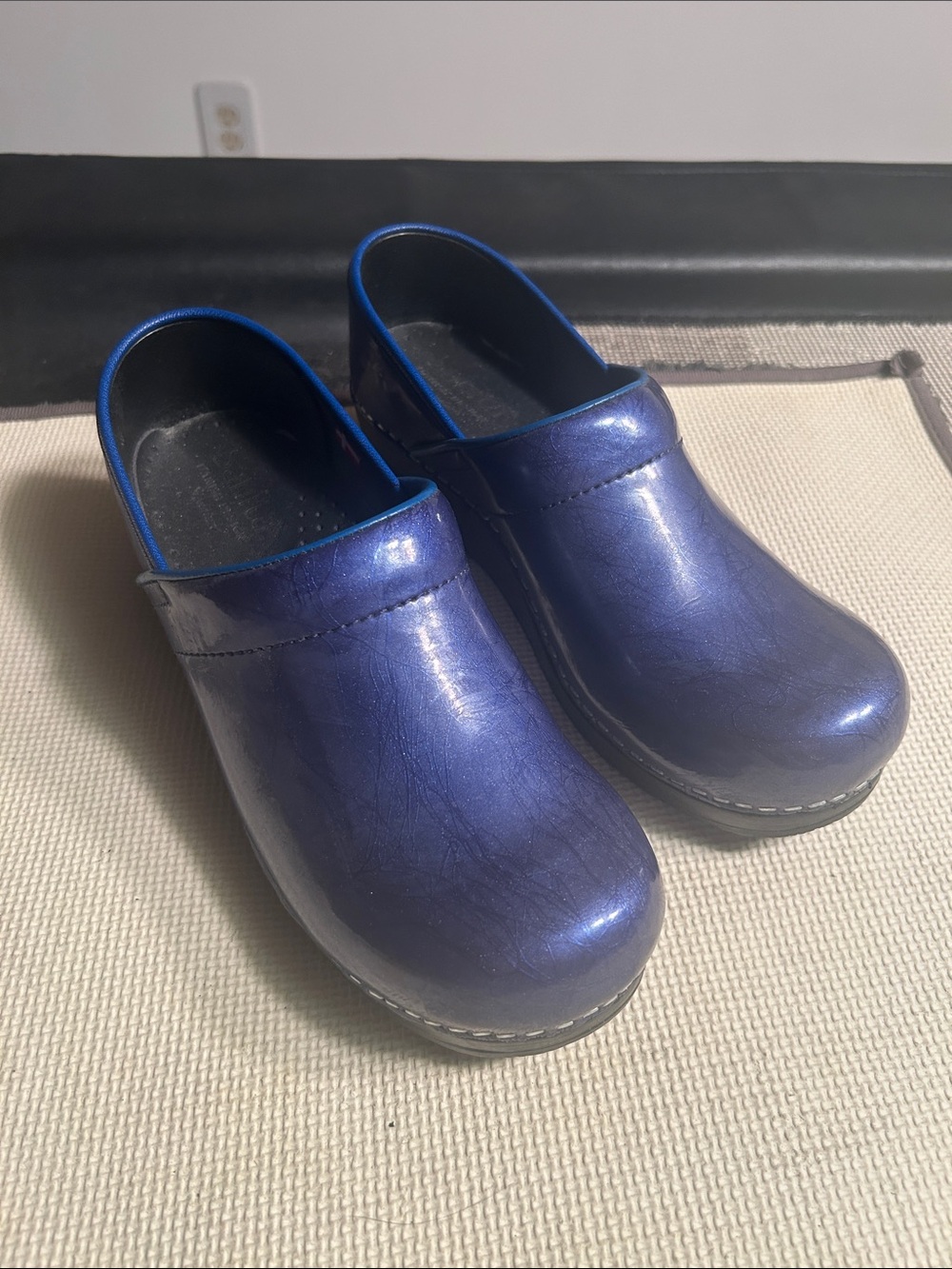 Sanita Signature Collection Shimmering Navy Blue Work Clogs